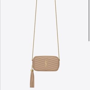 LOU MINI BAG IN QUILTED GRAIN DE POUDRE EMBOSSED LEATHER